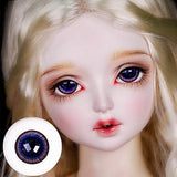 HMANE BJD Dolls Eyes, 16mm Glass Eyeball for BJD Dolls - Purple Eddy (No Doll)
