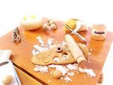 1:12 Miniature dollhouse bakery preparation set