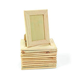 DIY Wood Picture Frames (set of 12) Do It Yourself Unfinished Wood Crafts for Kids and Fun Home Activities