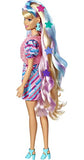 Barbie Totally Hair Star-Themed Doll, 8.5 inch Fantasy Hair, Dress, 15 Hair & Fashion Play Accessories (8 with Color Change Feature) for Kids 3 Years Old & Up
