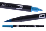 Tombow ABT Dual Brush Pen includes Blender Pen - Ocean Colours (Pack of 6)