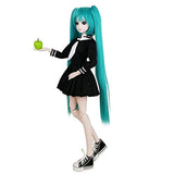 EVA BJD 1/3 SD Doll 24" Ball Jointed Gift BJD Doll +Makeup +Full Set School Uniform Girls (Green Hair)