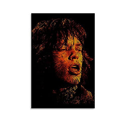 HUHAN Mick Jagger 1970 Music Poster Poster Decorative Painting Canvas Wall Art Living Room Posters Bedroom Painting 16x24inch(40x60cm)