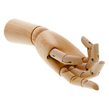 US Art Supply Pair of 12" Left & 12" Right Hands Wood Artist Drawing Manikin Articulated