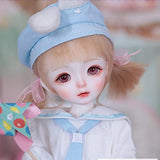 1/6 BJD Doll Fullset 26cm 10.23in Cute Girl SD Dolls Handmade Ball Jointed Doll Resin DIY Gift with Clothes + Wig + Shoes + Makeup