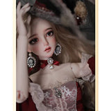 Y&D Princess BJD Doll 1/3 63.5cm SD Ball Joint Doll Gifts for Girl with Full Set Clothes Shoes Socks Wig Hat Eyes DIY Doll Best, 100% Handmade Doll