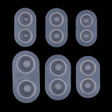 Baosity 6 Sizes/Set BJD Doll Heavy Pupil Eye Clear Silicone Mold Base Pressure DIY bjd Eye Materials - 14x7mm; 16x6mm; 16x8mm; 18x9mm; 20x11mm; 22x11mm Mixed