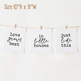 MoharWall Bedroom Wall Prints Love Quotes Wall Art, Love Grows Best in Little Houses Just Like This, House Living Room Décor