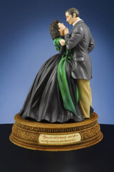 Gone With the Wind You Should Be Kissed Figurine Music Box