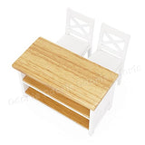 Odoria 1:12 Miniature Bar Counter 2 Chairs Dollhouse Kitchen Furniture