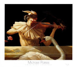 Water Music Art Poster Print by Michael Parkes, 32x28