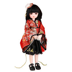 OIIAJEFSR 30 cm Bjd Dolls 1/6 Ball Jointed Doll 11.8 Inch Lucky Smart Dolls Bjd Doll, with Modern Doll Clothes Doll Wig, for Girls As Collector Dolls -sakurana