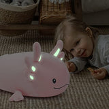 Niuniu Daddy Axolotl Plush Toys for Girls Boys- Glow in The Dark 23.6inches Large Realistic Axolotl Stuffed Animals for Kids/Toddler, Pink Kawaii Stuff Doll Plushies for Birthday Gifts