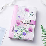 Nitukany Writing Journal with Lock for Women Girls Boys Teens Kids Faux Leather Personal Diary Refillable Lined Paper Password Notebooks A5 (8.5"5.9")
