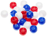 Darice 0726-67 Pony Bead Opaque Red White Blue 7Mm Big Value .5Lb