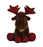 Aurora World Moose Lumberjack Plush, Brown