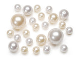 Darice 4345 Assorted Size Pearls, Ivory and White