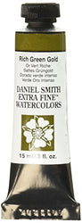 DANIEL SMITH Extra Fine Watercolor 15ml Paint Tube, Rich Green Gold