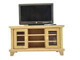 Zungtin Dollhouse Decoration Accessories 1:12 Miniature TV Cabinet Dollhouse Furniture Decor Model (Wood)