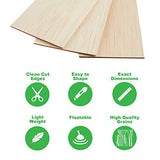 BALAYAGE Balsa Wood Sheets Natural Unfinished Wood for Crafts, Hobby and Model Making – 3pcs Pack- (300x100x3mm)