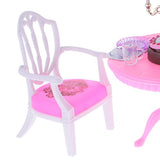 1/6 Scale Dollhouse Furniture Dining Table Chairs and Accessories Set, 12inch Doll BJD House Decoration, Fairy Garden DIY Supplies