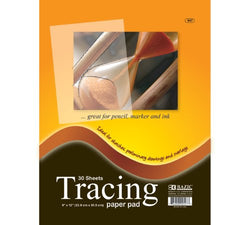 BAZIC 30 Ct. 9" X 12" Tracing Paper Pad, Case Pack 48