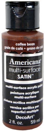 DecoArt Americana Multi-Surface Satin Acrylics Paint, 2-Ounce, Coffee Bean