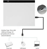 A3 Ultra-Thin Portable LED Light Box Tracer w Stepless Brightness USB Power Cable Dimmable Brightness Artcraft Tracing Light Pad for Drawing, Sketching, Animation, 5D Diamond Painting (A3S)