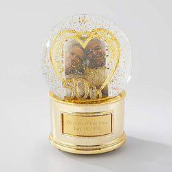 Things Remembered Personalized 50th Anniversary Musical Snow Globe with Engraving Included