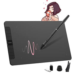 VEIKK VK1060 Pen Drawing Tablet, 10 x 6 Inch Graphics Tablet with 8 Shortcut Keys, 8192 Levels Battery Free Pen Supports Tilt Function, Work for Digital Art Drawing, Design or Online Work