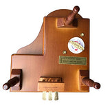 Play (What a Wonderful World) Wooden Piano Music Box with Sankyo Musical Movement (Brown)