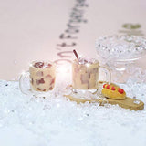 BARMI Miniature Doll House Coffee Cup Model Ice-Cream Drinks Mini Pretend Kitchen Toy,Perfect DIY Dollhouse Toy Gift Set B