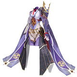 CR ROLECOS Baal Cosplay Outfit for Genshin Impact Raiden Shogun Costume Raiden Ei Cosplay Full Set Halloween M/L