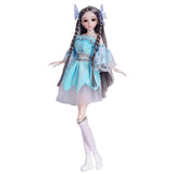 12.5 Inch Height Pricess Doll Full Set 24 Joint Body Movable White Skin Girl's Birthday Gift Toys for Children No Box