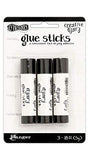 Ranger Ink Dyan Reaveley's Dylusions Creative Diary Mini Glue Sticks 3/Pack 1-Pack Bundled with 1 Artsiga Crafts Small Project Bag