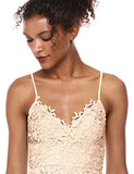 ASTR the label Women's Sleeveless Lace Fit & Flare Midi Dress, Buttercream, XS