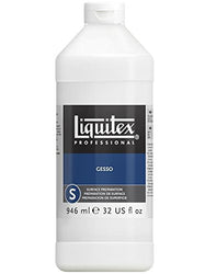 Liquitex Professional White Gesso Surface Prep Medium, 32-oz