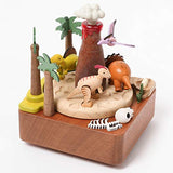 WOODERFUL LIFE Music Box Wooden | Dinosaurs & Volcanic | 1033758 | Hand Painted Elaborate Design Dinosaur Toy Children Gift from Sustainable Forest | Plays - Rock of Ages