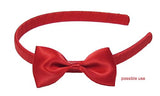 Bow Tie Embellishments for Crafts, HipGirl 10pc Ribbon Bows for DIY Small Hair Ties,Hair Clips,