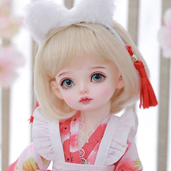 MEESock 1/6 Mini BJD Doll Full Set 26CM Ball Joints Elf Dolls Toys Fashion Lovely Handmade Doll, for Little Girls Surprise Gift,C