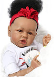 ZIQUE Reborn Baby Doll Black, 22 Inch Realistic African American Reborn Baby Doll That Look Real