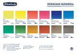 Schmincke Horadam Aquarell Full-Pan Paint Metal Set, Set of 12 Colors (74312097)