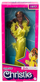 Barbie Signature 1977 Superstar Christie Classic Doll Reproduction (11.5-in Brunette) with Twisting Waist & Legs, Wearing Yellow Gown, Gift for Collectors