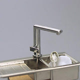 loinhgeo 1/12 Alloy Faucet Sink Model Miniature Durable Doll House Kitchen Ornament Accessory G
