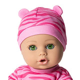 Adora Playtime Baby Doll 13" Tiger Bright - Medium Skin Tone, Hazel Green Open/Close Eyes, Comes with A Baby Bottle