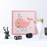 DIARPIG DIY Girl Diamond Painting - 5D Paint by Number Kits for Kids, Cute Arts Kits for Adults & Beginners, A Beautiful Girl and Pink Dolphin Set，8.68.6inch/pc