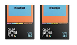 Impossible Color Instant Film 600 (Color Frame/8 Exposures) 2- Pack