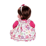 Adora ToddlerTime Love & Joy Doll with 2 Piece Flower Print Romper, Matching Bloomers and Sateen Slip on Shoes