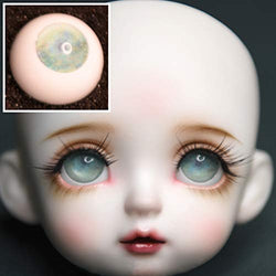 HMANE BJD Dolls Eyes, 14mm Mint Color Eyeball for 1/6 BJD Dolls