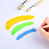 11 Pieces Wooden Stencil Brushes Natural Painting Brush Bristle Wooden Handle Template Brushes for Wood Wall Model House Painting Project Card Making DIY Craft and Acrylic Oil Watercolor Painting